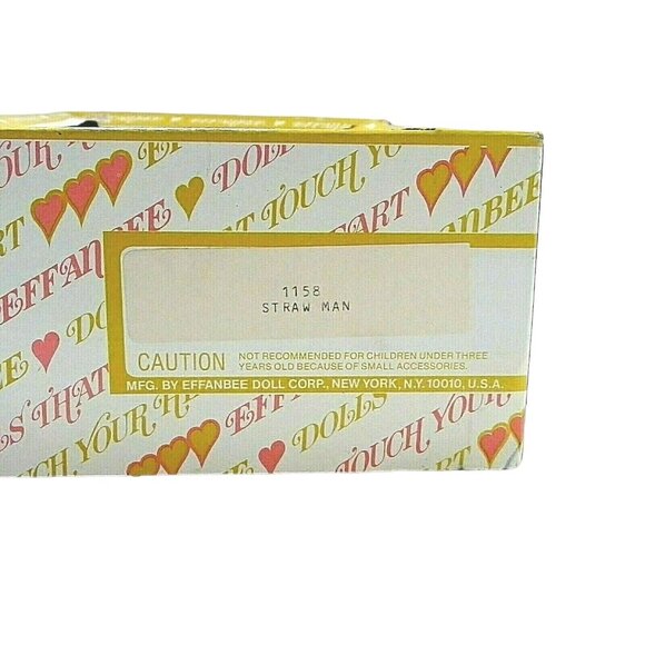 Effanbee 1987 Straw Man Doll Scarecrow Figure Original Box 11" Collectible - Picture 5 of 9